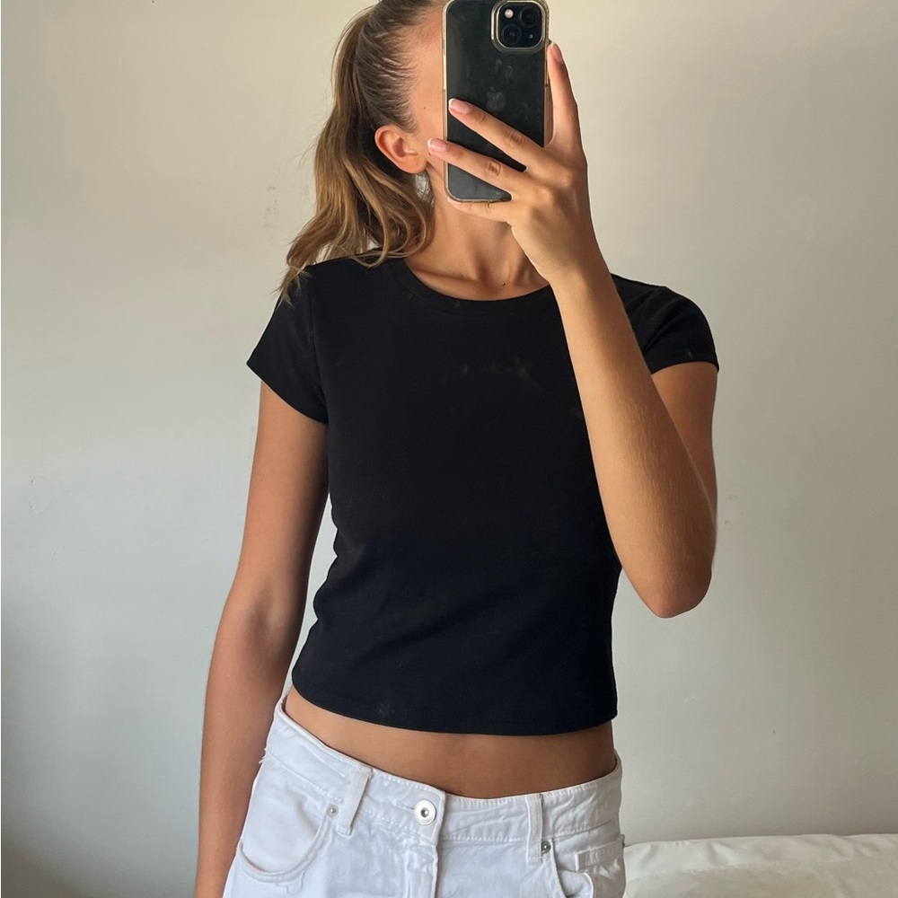 Zara Black Crop Top